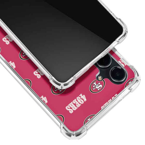 NFL San Francisco 49ers Blitz Series Galaxy S23 FE Clear Case